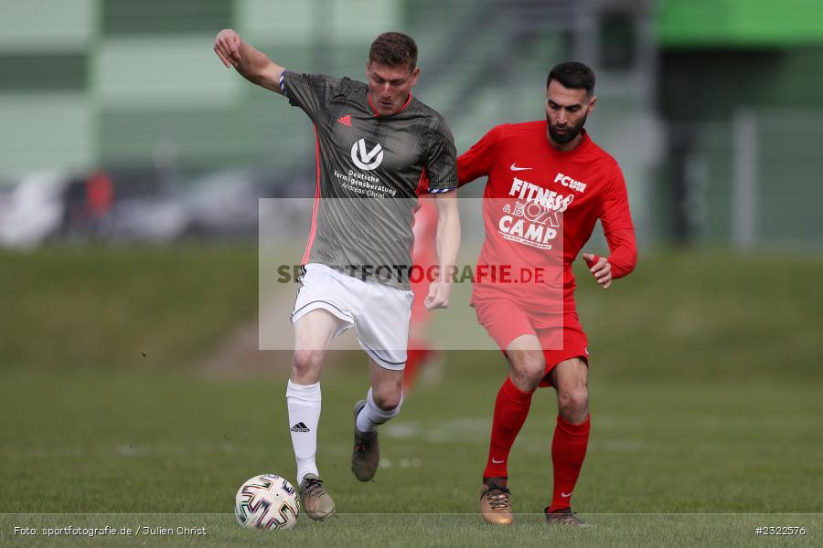 Marco Künstler, Tayfun Göbek, Sportgelände Nägelsee, Lohr am Main, 03.04.2022, BFV, sport, action, April 2022, Saison 2021/2022, FVM, FCB, A-Klasse Würzburg, Fussball, FV Mittelsinn/Obersinn, Baris Spor Lohr/M. - Bild-ID: 2322576