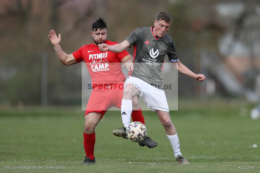 Marco Künstler, Sportgelände Nägelsee, Lohr am Main, 03.04.2022, BFV, sport, action, April 2022, Saison 2021/2022, FVM, FCB, A-Klasse Würzburg, Fussball, FV Mittelsinn/Obersinn, Baris Spor Lohr/M. - Bild-ID: 2322598