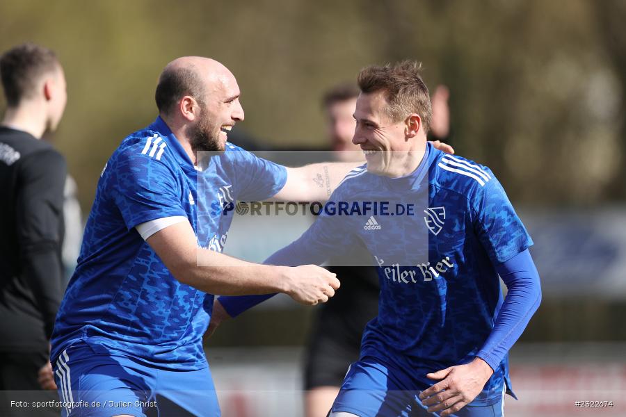 Torjubel, Albert Grenz, Sportgelände, Lohr am Main, 03.04.2022, BFV, sport, action, April 2022, Saison 2021/2022, KEI, TSV, Bezirksliga Unterfranken West, Fussball, TSV Keilberg, TSV Lohr - Bild-ID: 2322674