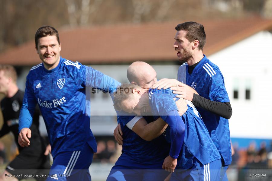 Torjubel, Albert Grenz, Sportgelände, Lohr am Main, 03.04.2022, BFV, sport, action, April 2022, Saison 2021/2022, KEI, TSV, Bezirksliga Unterfranken West, Fussball, TSV Keilberg, TSV Lohr - Bild-ID: 2322694