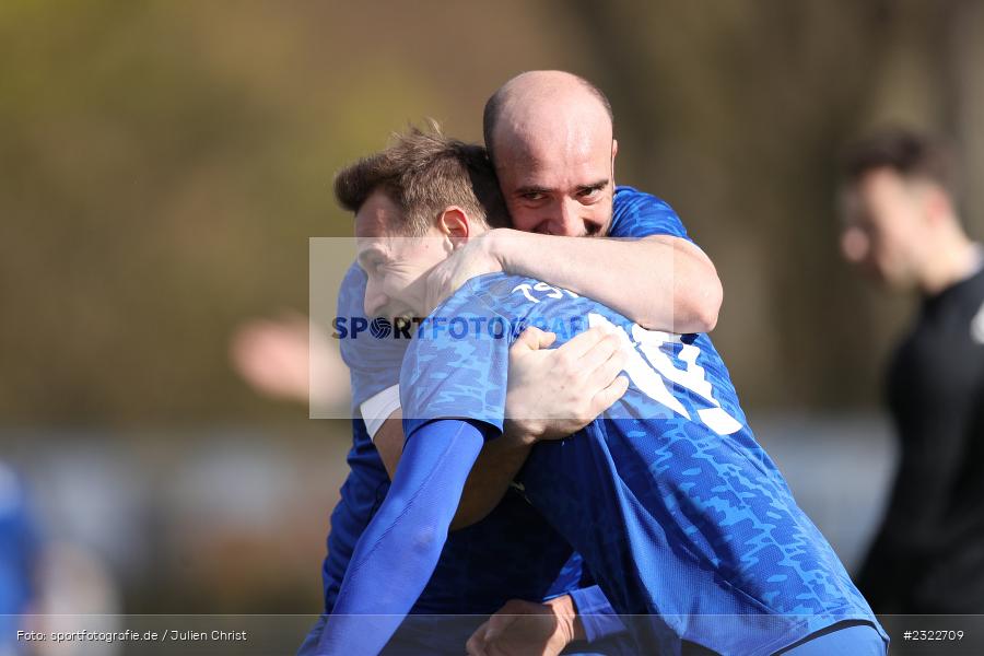 Torjubel, Albert Grenz, Sportgelände, Lohr am Main, 03.04.2022, BFV, sport, action, April 2022, Saison 2021/2022, KEI, TSV, Bezirksliga Unterfranken West, Fussball, TSV Keilberg, TSV Lohr - Bild-ID: 2322709
