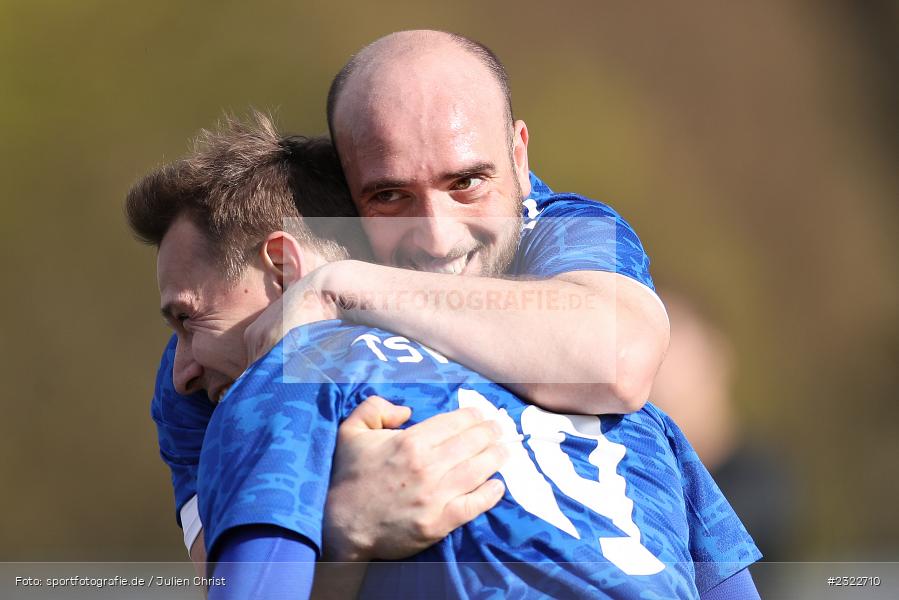 Torjubel, Albert Grenz, Sportgelände, Lohr am Main, 03.04.2022, BFV, sport, action, April 2022, Saison 2021/2022, KEI, TSV, Bezirksliga Unterfranken West, Fussball, TSV Keilberg, TSV Lohr - Bild-ID: 2322710