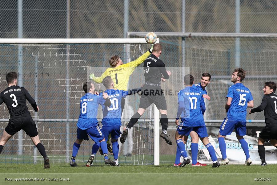 Kai Belz, Sportgelände, Lohr am Main, 03.04.2022, BFV, sport, action, April 2022, Saison 2021/2022, KEI, TSV, Bezirksliga Unterfranken West, Fussball, TSV Keilberg, TSV Lohr - Bild-ID: 2322753