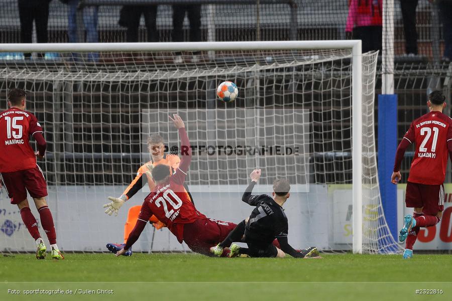 Tor, Benedict Laverty, Stadion am Schönbusch, Aschaffenburg, 08.04.2022, BFV, sport, action, April 2022, Saison 2021/2022, FCB, SVA, Regionalliga Bayern, Fussball, FC Bayern München II, SV Viktoria Aschaffenburg - Bild-ID: 2322816 Tor, Benedict Laverty, Stadion am Schönbusch, Aschaffenburg, 08.04.2022, BFV, sport, action, April 2022, Saison 2021/2022, FCB, SVA, Regionalliga Bayern, Fussball, FC Bayern München II, SV Viktoria Aschaffenburg - Bild-ID: 2322816