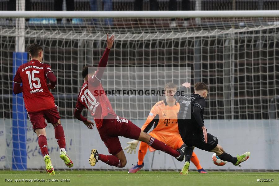Tor, Benedict Laverty, Stadion am Schönbusch, Aschaffenburg, 08.04.2022, BFV, sport, action, April 2022, Saison 2021/2022, FCB, SVA, Regionalliga Bayern, Fussball, FC Bayern München II, SV Viktoria Aschaffenburg - Bild-ID: 2322817 Tor, Benedict Laverty, Stadion am Schönbusch, Aschaffenburg, 08.04.2022, BFV, sport, action, April 2022, Saison 2021/2022, FCB, SVA, Regionalliga Bayern, Fussball, FC Bayern München II, SV Viktoria Aschaffenburg - Bild-ID: 2322817