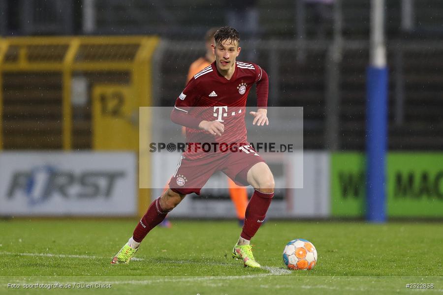 Gabriel Marusic, Stadion am Schönbusch, Aschaffenburg, 08.04.2022, BFV, sport, action, April 2022, Saison 2021/2022, FCB, SVA, Regionalliga Bayern, Fussball, FC Bayern München II, SV Viktoria Aschaffenburg - Bild-ID: 2322838