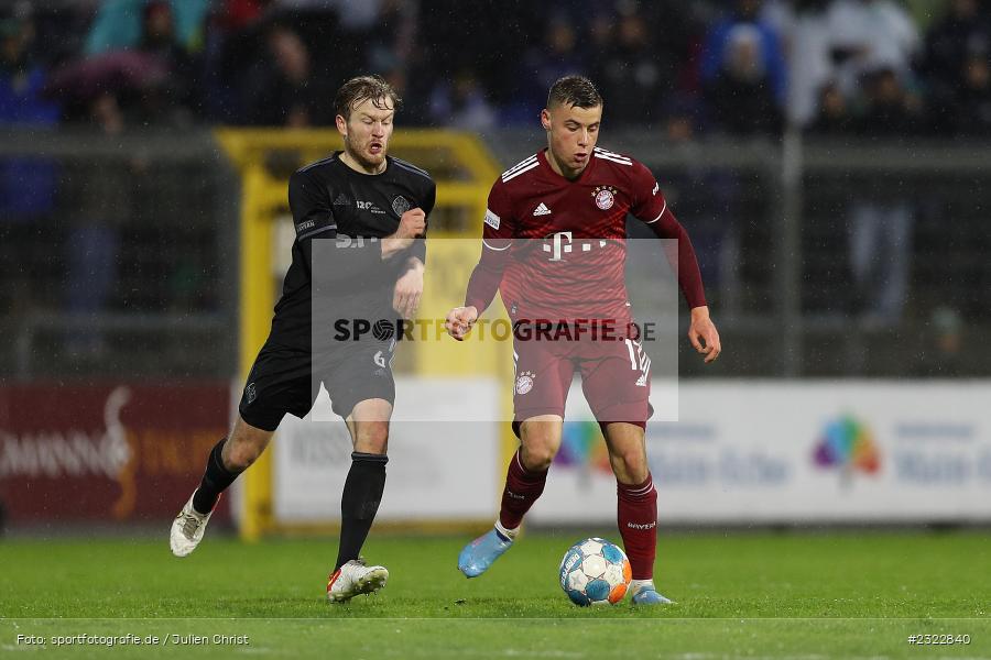 Gabriel Vidovic, Stadion am Schönbusch, Aschaffenburg, 08.04.2022, BFV, sport, action, April 2022, Saison 2021/2022, FCB, SVA, Regionalliga Bayern, Fussball, FC Bayern München II, SV Viktoria Aschaffenburg - Bild-ID: 2322840