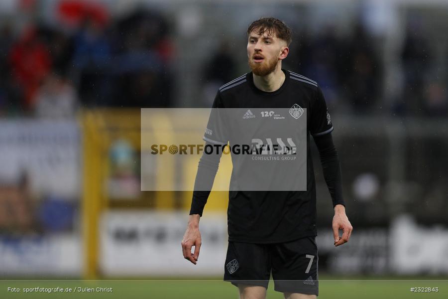 Benedict Laverty, Stadion am Schönbusch, Aschaffenburg, 08.04.2022, BFV, sport, action, April 2022, Saison 2021/2022, FCB, SVA, Regionalliga Bayern, Fussball, FC Bayern München II, SV Viktoria Aschaffenburg - Bild-ID: 2322843