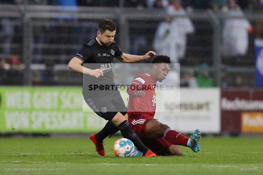 Benjamin Baier, Stadion am Schönbusch, Aschaffenburg, 08.04.2022, BFV, sport, action, April 2022, Saison 2021/2022, FCB, SVA, Regionalliga Bayern, Fussball, FC Bayern München II, SV Viktoria Aschaffenburg - Bild-ID: 2322849