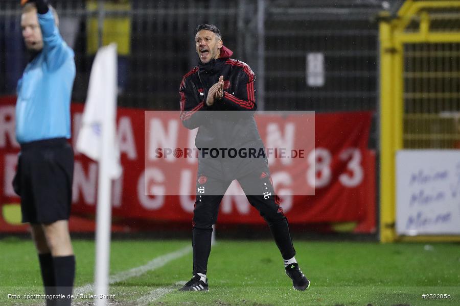 Martin Demichelis, Stadion am Schönbusch, Aschaffenburg, 08.04.2022, BFV, sport, action, April 2022, Saison 2021/2022, FCB, SVA, Regionalliga Bayern, Fussball, FC Bayern München II, SV Viktoria Aschaffenburg - Bild-ID: 2322856