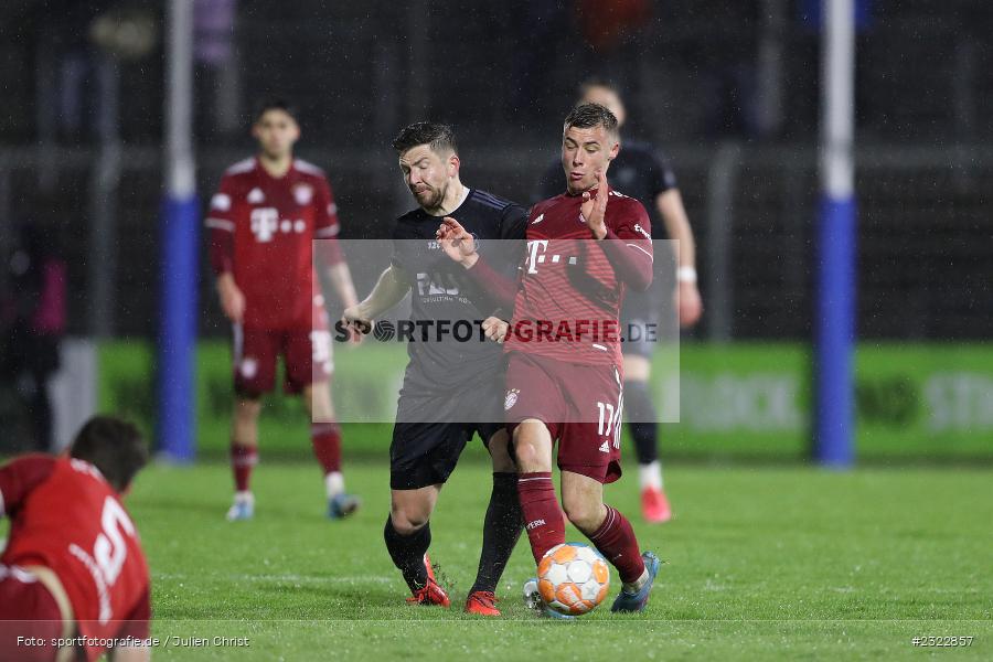 Benjamin Baier, Stadion am Schönbusch, Aschaffenburg, 08.04.2022, BFV, sport, action, April 2022, Saison 2021/2022, FCB, SVA, Regionalliga Bayern, Fussball, FC Bayern München II, SV Viktoria Aschaffenburg - Bild-ID: 2322857