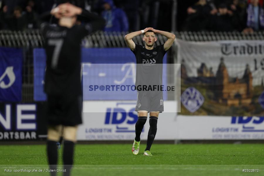 Niklas Meyer, Stadion am Schönbusch, Aschaffenburg, 08.04.2022, BFV, sport, action, April 2022, Saison 2021/2022, FCB, SVA, Regionalliga Bayern, Fussball, FC Bayern München II, SV Viktoria Aschaffenburg - Bild-ID: 2322872