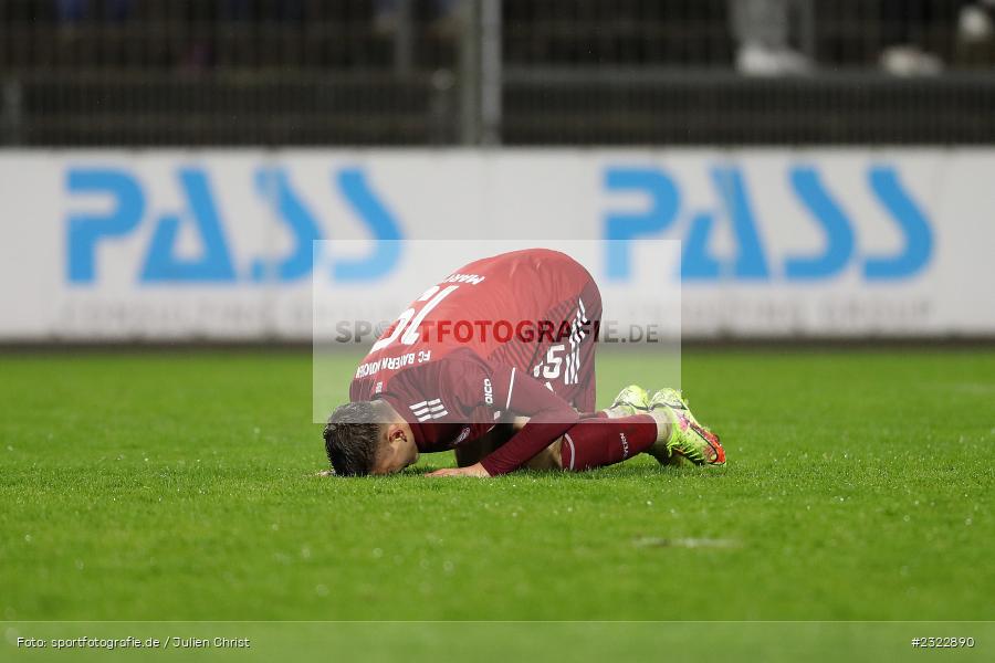 Gabriel Marusic, Stadion am Schönbusch, Aschaffenburg, 08.04.2022, BFV, sport, action, April 2022, Saison 2021/2022, FCB, SVA, Regionalliga Bayern, Fussball, FC Bayern München II, SV Viktoria Aschaffenburg - Bild-ID: 2322890