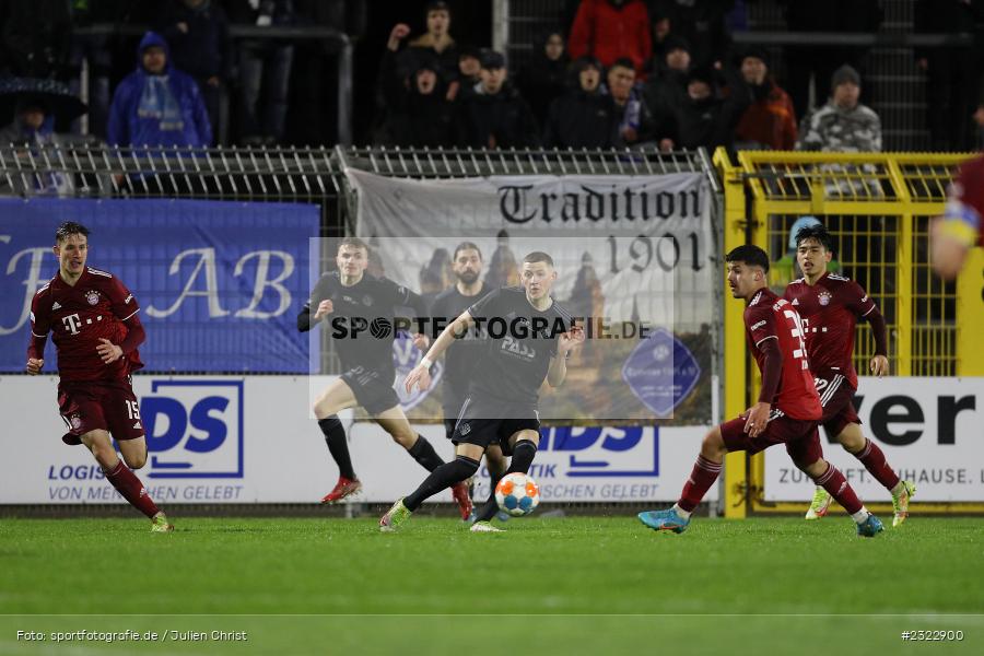 Niklas Meyer, Stadion am Schönbusch, Aschaffenburg, 08.04.2022, BFV, sport, action, April 2022, Saison 2021/2022, FCB, SVA, Regionalliga Bayern, Fussball, FC Bayern München II, SV Viktoria Aschaffenburg - Bild-ID: 2322900 Niklas Meyer, Stadion am Schönbusch, Aschaffenburg, 08.04.2022, BFV, sport, action, April 2022, Saison 2021/2022, FCB, SVA, Regionalliga Bayern, Fussball, FC Bayern München II, SV Viktoria Aschaffenburg - Bild-ID: 2322900