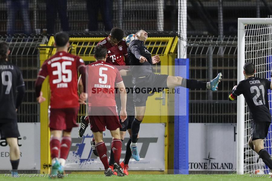 Elmir Muhic, Stadion am Schönbusch, Aschaffenburg, 08.04.2022, BFV, sport, action, April 2022, Saison 2021/2022, FCB, SVA, Regionalliga Bayern, Fussball, FC Bayern München II, SV Viktoria Aschaffenburg - Bild-ID: 2322902 Elmir Muhic, Stadion am Schönbusch, Aschaffenburg, 08.04.2022, BFV, sport, action, April 2022, Saison 2021/2022, FCB, SVA, Regionalliga Bayern, Fussball, FC Bayern München II, SV Viktoria Aschaffenburg - Bild-ID: 2322902