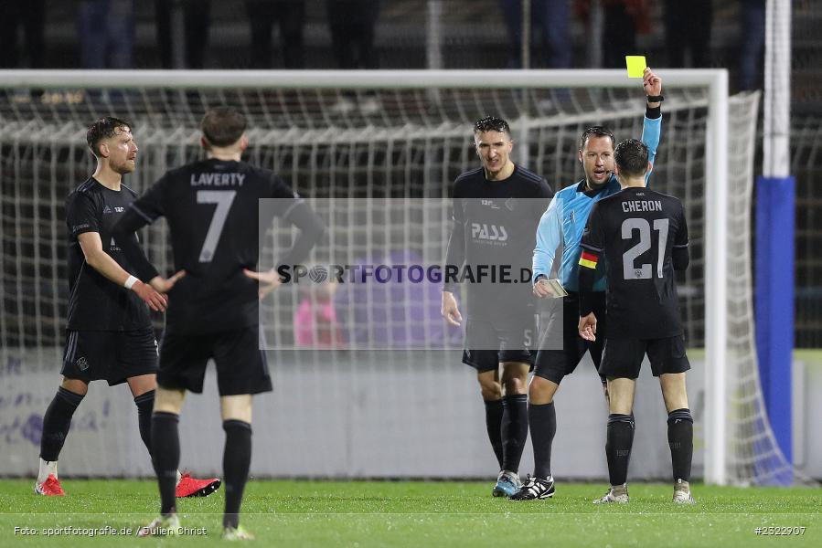 Gelbe Karte, Christopher Schwarzmann, Stadion am Schönbusch, Aschaffenburg, 08.04.2022, BFV, sport, action, April 2022, Saison 2021/2022, FCB, SVA, Regionalliga Bayern, Fussball, FC Bayern München II, SV Viktoria Aschaffenburg - Bild-ID: 2322907 Gelbe Karte, Christopher Schwarzmann, Stadion am Schönbusch, Aschaffenburg, 08.04.2022, BFV, sport, action, April 2022, Saison 2021/2022, FCB, SVA, Regionalliga Bayern, Fussball, FC Bayern München II, SV Viktoria Aschaffenburg - Bild-ID: 2322907