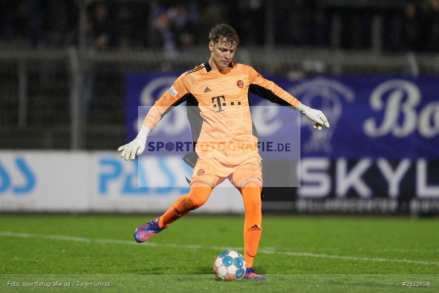 Johannes Schenk, Stadion am Schönbusch, Aschaffenburg, 08.04.2022, BFV, sport, action, April 2022, Saison 2021/2022, FCB, SVA, Regionalliga Bayern, Fussball, FC Bayern München II, SV Viktoria Aschaffenburg - Bild-ID: 2322908 Johannes Schenk, Stadion am Schönbusch, Aschaffenburg, 08.04.2022, BFV, sport, action, April 2022, Saison 2021/2022, FCB, SVA, Regionalliga Bayern, Fussball, FC Bayern München II, SV Viktoria Aschaffenburg - Bild-ID: 2322908