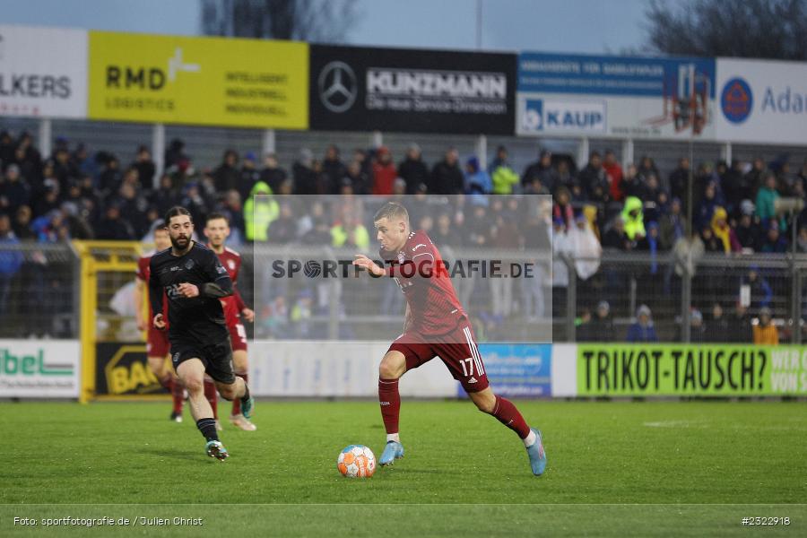 Gabriel Vidovic, Stadion am Schönbusch, Aschaffenburg, 08.04.2022, BFV, sport, action, April 2022, Saison 2021/2022, FCB, SVA, Regionalliga Bayern, Fussball, FC Bayern München II, SV Viktoria Aschaffenburg - Bild-ID: 2322918 Gabriel Vidovic, Stadion am Schönbusch, Aschaffenburg, 08.04.2022, BFV, sport, action, April 2022, Saison 2021/2022, FCB, SVA, Regionalliga Bayern, Fussball, FC Bayern München II, SV Viktoria Aschaffenburg - Bild-ID: 2322918
