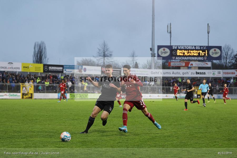 Niklas Borger, Stadion am Schönbusch, Aschaffenburg, 08.04.2022, BFV, sport, action, April 2022, Saison 2021/2022, FCB, SVA, Regionalliga Bayern, Fussball, FC Bayern München II, SV Viktoria Aschaffenburg - Bild-ID: 2322919 Niklas Borger, Stadion am Schönbusch, Aschaffenburg, 08.04.2022, BFV, sport, action, April 2022, Saison 2021/2022, FCB, SVA, Regionalliga Bayern, Fussball, FC Bayern München II, SV Viktoria Aschaffenburg - Bild-ID: 2322919