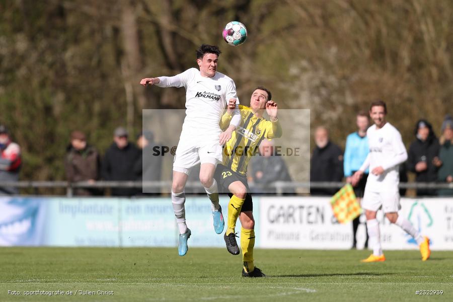 Jan Martin, Sportgelände in der Au, Karlburg, 09.04.2022, BFV, sport, action, April 2022, Saison 2021/2022, Bayernliga Nord, Fussball, DJK, TSV, DJK Vilzing, TSV Karlburg - Bild-ID: 2322939