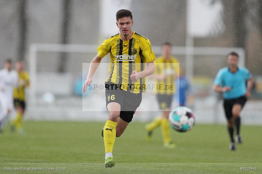 Mario Kufner, Sportgelände in der Au, Karlburg, 09.04.2022, BFV, sport, action, April 2022, Saison 2021/2022, Bayernliga Nord, Fussball, DJK, TSV, DJK Vilzing, TSV Karlburg - Bild-ID: 2322943