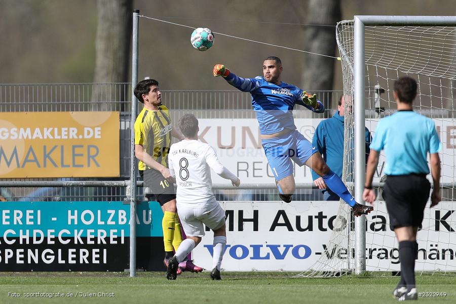 Marvin Fischer-Vallecilla, Sportgelände in der Au, Karlburg, 09.04.2022, BFV, sport, action, April 2022, Saison 2021/2022, Bayernliga Nord, Fussball, DJK, TSV, DJK Vilzing, TSV Karlburg - Bild-ID: 2322949 Marvin Fischer-Vallecilla, Sportgelände in der Au, Karlburg, 09.04.2022, BFV, sport, action, April 2022, Saison 2021/2022, Bayernliga Nord, Fussball, DJK, TSV, DJK Vilzing, TSV Karlburg - Bild-ID: 2322949