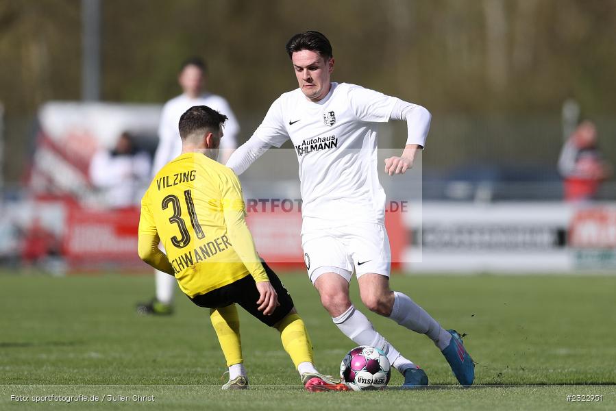 Jan Martin, Sportgelände in der Au, Karlburg, 09.04.2022, BFV, sport, action, April 2022, Saison 2021/2022, Bayernliga Nord, Fussball, DJK, TSV, DJK Vilzing, TSV Karlburg - Bild-ID: 2322951 Jan Martin, Sportgelände in der Au, Karlburg, 09.04.2022, BFV, sport, action, April 2022, Saison 2021/2022, Bayernliga Nord, Fussball, DJK, TSV, DJK Vilzing, TSV Karlburg - Bild-ID: 2322951