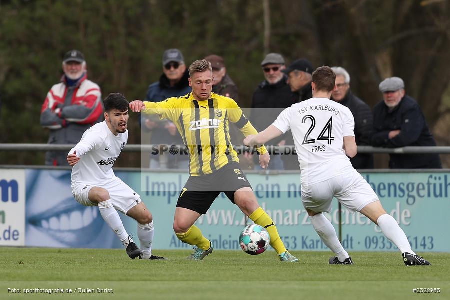 Fabian Trettenbach, Sportgelände in der Au, Karlburg, 09.04.2022, BFV, sport, action, April 2022, Saison 2021/2022, Bayernliga Nord, Fussball, DJK, TSV, DJK Vilzing, TSV Karlburg - Bild-ID: 2322953 Fabian Trettenbach, Sportgelände in der Au, Karlburg, 09.04.2022, BFV, sport, action, April 2022, Saison 2021/2022, Bayernliga Nord, Fussball, DJK, TSV, DJK Vilzing, TSV Karlburg - Bild-ID: 2322953