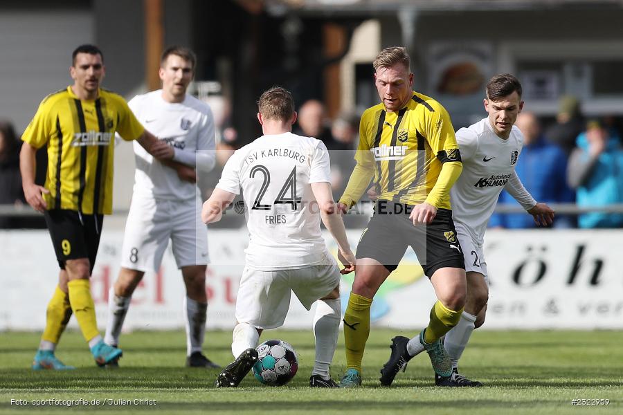 Fabian Trettenbach, Sportgelände in der Au, Karlburg, 09.04.2022, BFV, sport, action, April 2022, Saison 2021/2022, Bayernliga Nord, Fussball, DJK, TSV, DJK Vilzing, TSV Karlburg - Bild-ID: 2322959 Fabian Trettenbach, Sportgelände in der Au, Karlburg, 09.04.2022, BFV, sport, action, April 2022, Saison 2021/2022, Bayernliga Nord, Fussball, DJK, TSV, DJK Vilzing, TSV Karlburg - Bild-ID: 2322959
