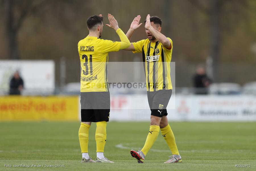 Tobias Kordick, Sportgelände in der Au, Karlburg, 09.04.2022, BFV, sport, action, April 2022, Saison 2021/2022, Bayernliga Nord, Fussball, DJK, TSV, DJK Vilzing, TSV Karlburg - Bild-ID: 2322972