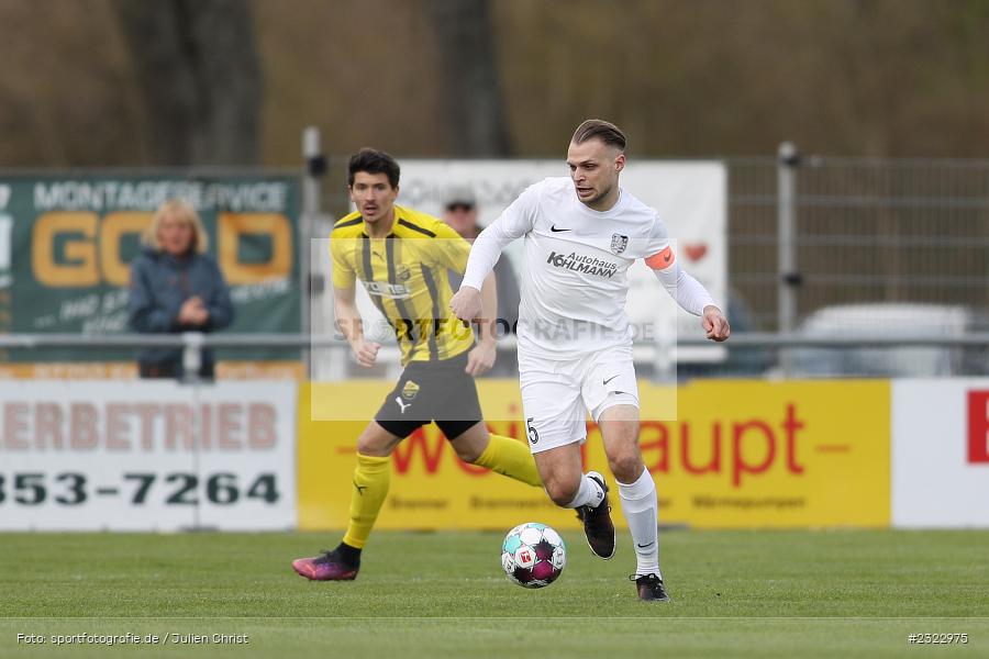 Marvin Schramm, Sportgelände in der Au, Karlburg, 09.04.2022, BFV, sport, action, April 2022, Saison 2021/2022, Bayernliga Nord, Fussball, DJK, TSV, DJK Vilzing, TSV Karlburg - Bild-ID: 2322975 Marvin Schramm, Sportgelände in der Au, Karlburg, 09.04.2022, BFV, sport, action, April 2022, Saison 2021/2022, Bayernliga Nord, Fussball, DJK, TSV, DJK Vilzing, TSV Karlburg - Bild-ID: 2322975