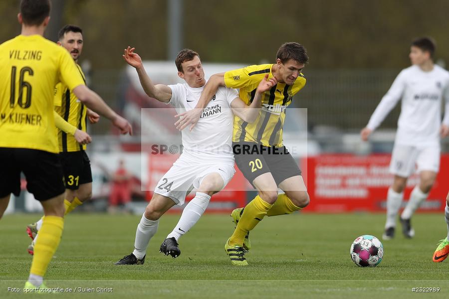 Christian Kufner, Sportgelände in der Au, Karlburg, 09.04.2022, BFV, sport, action, April 2022, Saison 2021/2022, Bayernliga Nord, Fussball, DJK, TSV, DJK Vilzing, TSV Karlburg - Bild-ID: 2322989