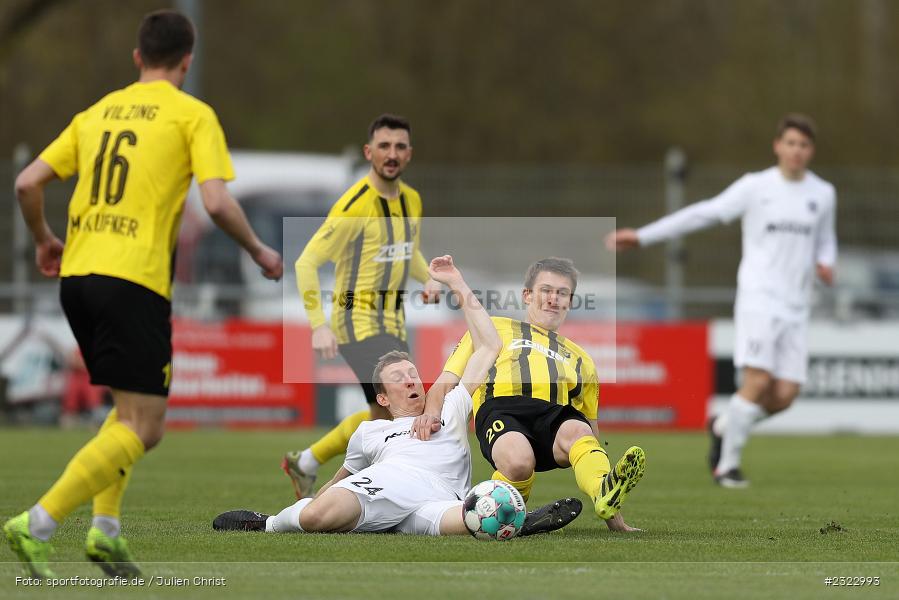 Christian Kufner, Sportgelände in der Au, Karlburg, 09.04.2022, BFV, sport, action, April 2022, Saison 2021/2022, Bayernliga Nord, Fussball, DJK, TSV, DJK Vilzing, TSV Karlburg - Bild-ID: 2322993