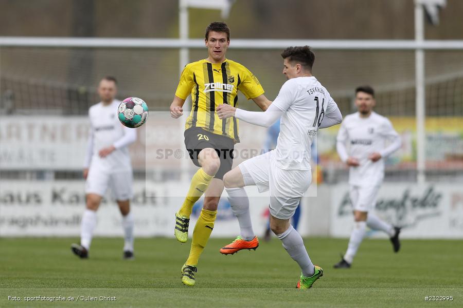 Christian Kufner, Sportgelände in der Au, Karlburg, 09.04.2022, BFV, sport, action, April 2022, Saison 2021/2022, Bayernliga Nord, Fussball, DJK, TSV, DJK Vilzing, TSV Karlburg - Bild-ID: 2322995