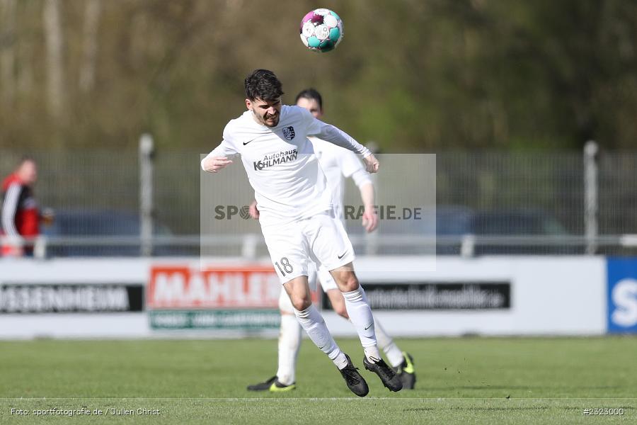 Jan Wabnitz, Sportgelände in der Au, Karlburg, 09.04.2022, BFV, sport, action, April 2022, Saison 2021/2022, Bayernliga Nord, Fussball, DJK, TSV, DJK Vilzing, TSV Karlburg - Bild-ID: 2323000 Jan Wabnitz, Sportgelände in der Au, Karlburg, 09.04.2022, BFV, sport, action, April 2022, Saison 2021/2022, Bayernliga Nord, Fussball, DJK, TSV, DJK Vilzing, TSV Karlburg - Bild-ID: 2323000