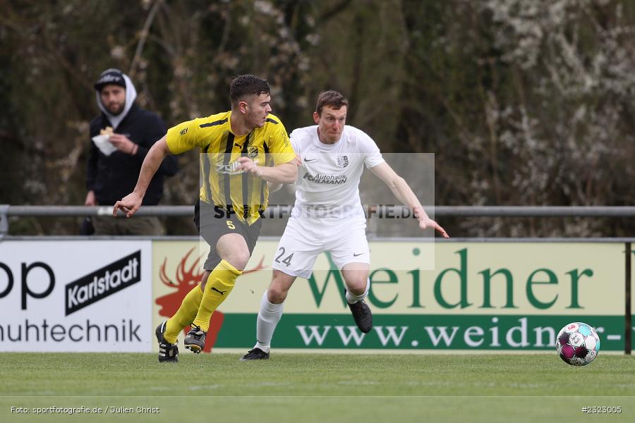 Maximilian Wolf, Sportgelände in der Au, Karlburg, 09.04.2022, BFV, sport, action, April 2022, Saison 2021/2022, Bayernliga Nord, Fussball, DJK, TSV, DJK Vilzing, TSV Karlburg - Bild-ID: 2323005 Maximilian Wolf, Sportgelände in der Au, Karlburg, 09.04.2022, BFV, sport, action, April 2022, Saison 2021/2022, Bayernliga Nord, Fussball, DJK, TSV, DJK Vilzing, TSV Karlburg - Bild-ID: 2323005