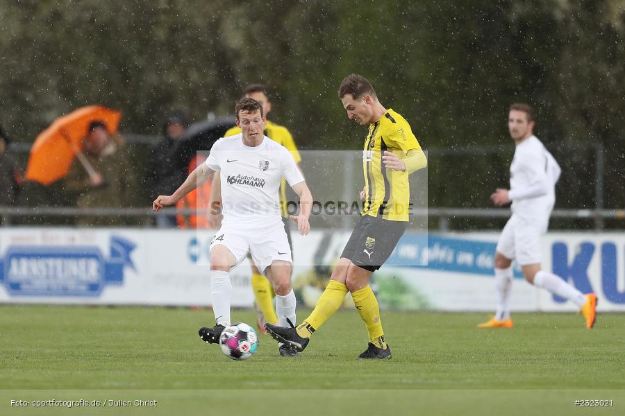 Sebastian Fries, Sportgelände in der Au, Karlburg, 09.04.2022, BFV, sport, action, April 2022, Saison 2021/2022, Bayernliga Nord, Fussball, DJK, TSV, DJK Vilzing, TSV Karlburg - Bild-ID: 2323021