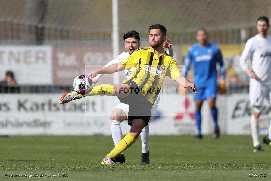 Tobias Kordick, Sportgelände in der Au, Karlburg, 09.04.2022, BFV, sport, action, April 2022, Saison 2021/2022, Bayernliga Nord, Fussball, DJK, TSV, DJK Vilzing, TSV Karlburg - Bild-ID: 2323022