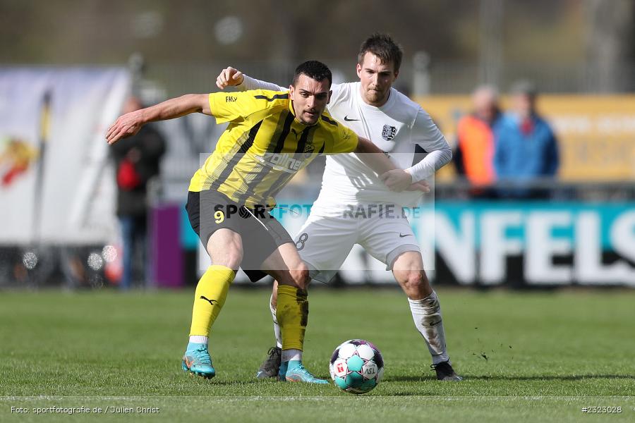 Andreas Jünger, Sportgelände in der Au, Karlburg, 09.04.2022, BFV, sport, action, April 2022, Saison 2021/2022, Bayernliga Nord, Fussball, DJK, TSV, DJK Vilzing, TSV Karlburg - Bild-ID: 2323028
