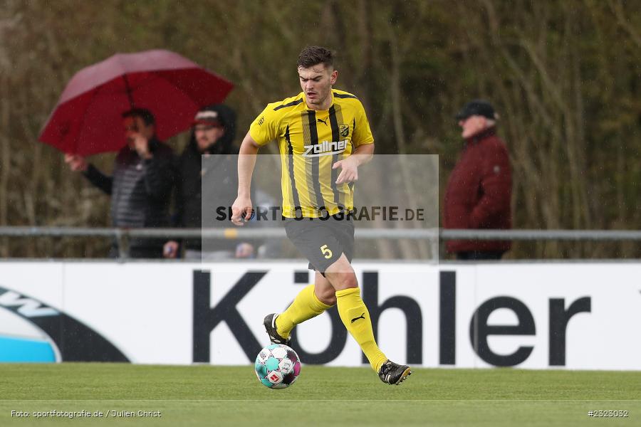 Maximilian Wolf, Sportgelände in der Au, Karlburg, 09.04.2022, BFV, sport, action, April 2022, Saison 2021/2022, Bayernliga Nord, Fussball, DJK, TSV, DJK Vilzing, TSV Karlburg - Bild-ID: 2323032
