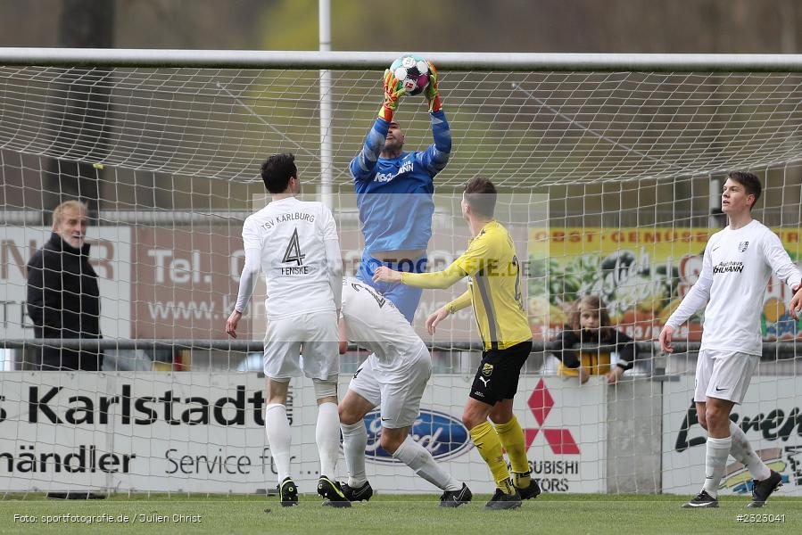 Marvin Fischer-Vallecilla, Sportgelände in der Au, Karlburg, 09.04.2022, BFV, sport, action, April 2022, Saison 2021/2022, Bayernliga Nord, Fussball, DJK, TSV, DJK Vilzing, TSV Karlburg - Bild-ID: 2323041