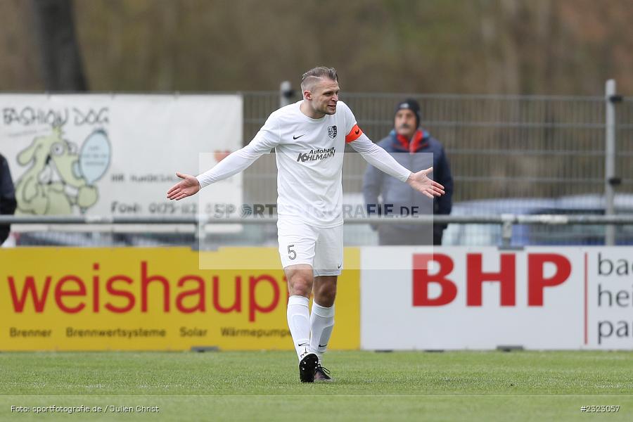 Marvin Schramm, Sportgelände in der Au, Karlburg, 09.04.2022, BFV, sport, action, April 2022, Saison 2021/2022, Bayernliga Nord, Fussball, DJK, TSV, DJK Vilzing, TSV Karlburg - Bild-ID: 2323057 Marvin Schramm, Sportgelände in der Au, Karlburg, 09.04.2022, BFV, sport, action, April 2022, Saison 2021/2022, Bayernliga Nord, Fussball, DJK, TSV, DJK Vilzing, TSV Karlburg - Bild-ID: 2323057