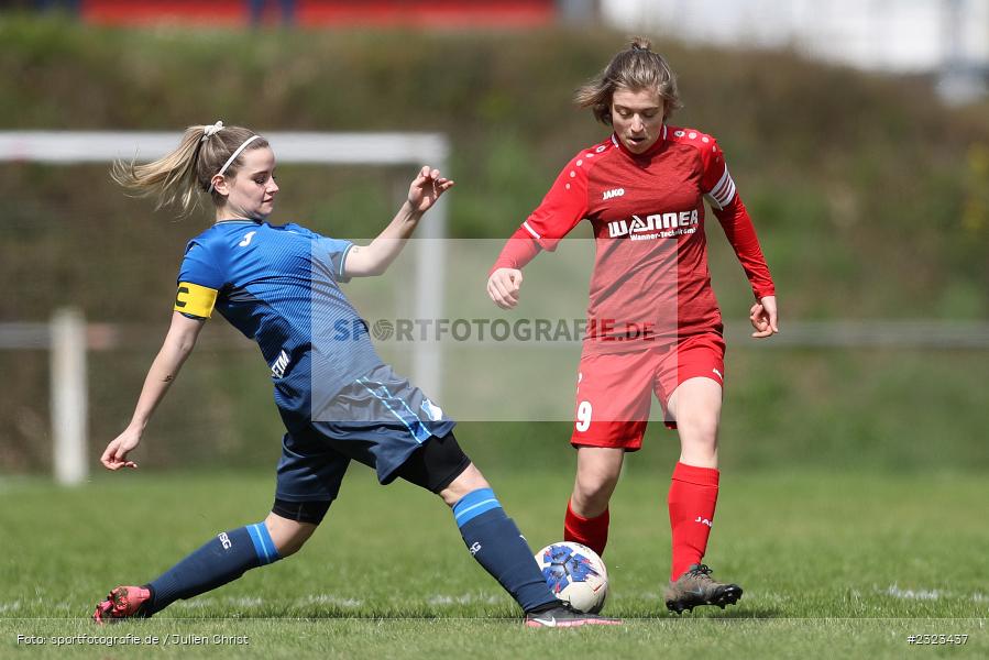 Alexandra Lutz, Sportgelände, Wertheim, 10.04.2022, BFV, sport, action, April 2022, Saison 2021/2022, BFV-Landesliga Frauen, Fussball, TSG, FCW, TSG Hoffenheim 3, FC Wertheim-Eichel - Bild-ID: 2323437 Alexandra Lutz, Sportgelände, Wertheim, 10.04.2022, BFV, sport, action, April 2022, Saison 2021/2022, BFV-Landesliga Frauen, Fussball, TSG, FCW, TSG Hoffenheim 3, FC Wertheim-Eichel - Bild-ID: 2323437