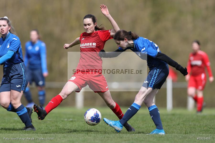 Maren Scherer, Sportgelände, Wertheim, 10.04.2022, BFV, sport, action, April 2022, Saison 2021/2022, BFV-Landesliga Frauen, Fussball, TSG, FCW, TSG Hoffenheim 3, FC Wertheim-Eichel - Bild-ID: 2323453