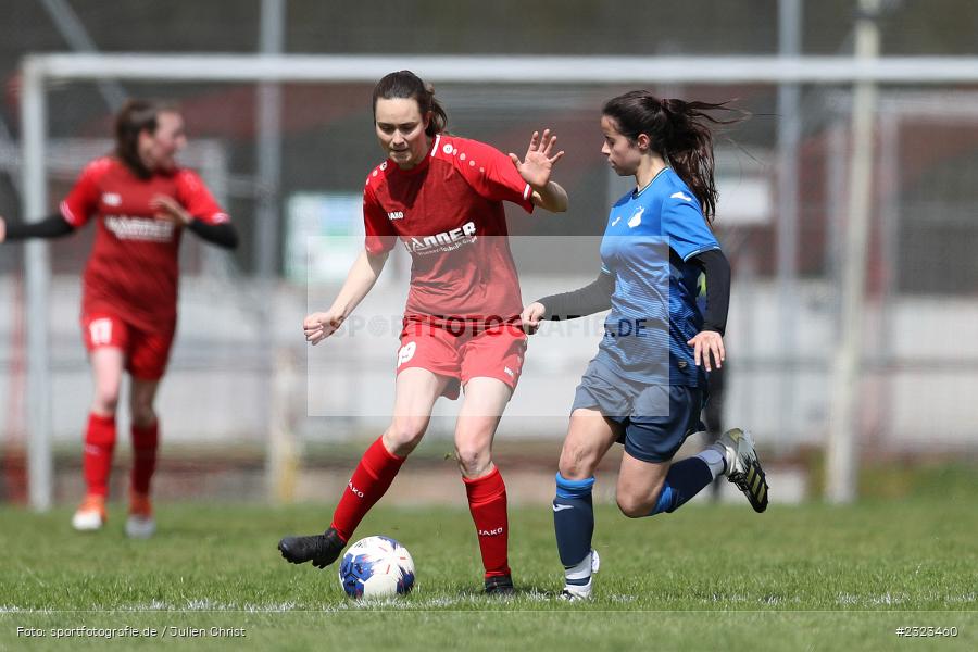 Maren Scherer, Sportgelände, Wertheim, 10.04.2022, BFV, sport, action, April 2022, Saison 2021/2022, BFV-Landesliga Frauen, Fussball, TSG, FCW, TSG Hoffenheim 3, FC Wertheim-Eichel - Bild-ID: 2323460