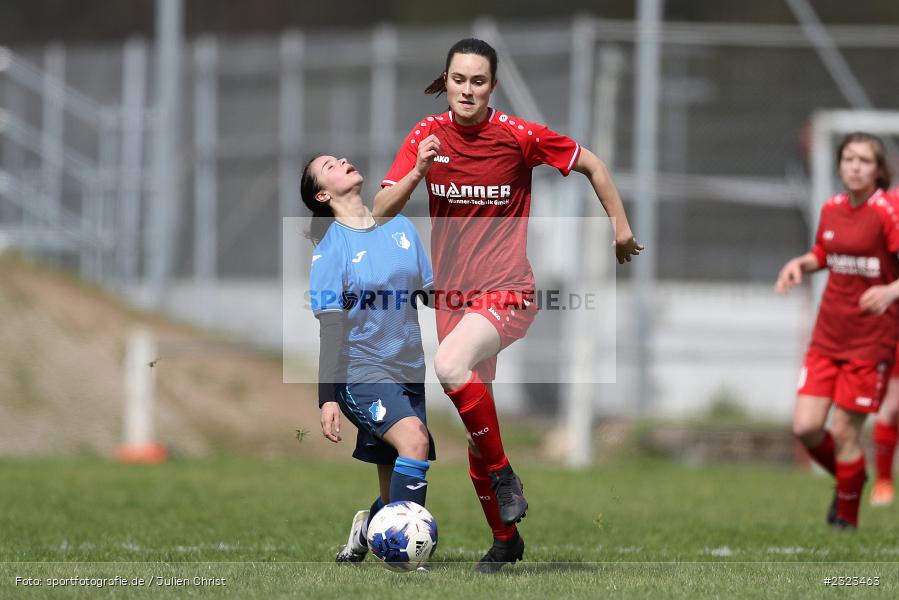 Maren Scherer, Sportgelände, Wertheim, 10.04.2022, BFV, sport, action, April 2022, Saison 2021/2022, BFV-Landesliga Frauen, Fussball, TSG, FCW, TSG Hoffenheim 3, FC Wertheim-Eichel - Bild-ID: 2323463
