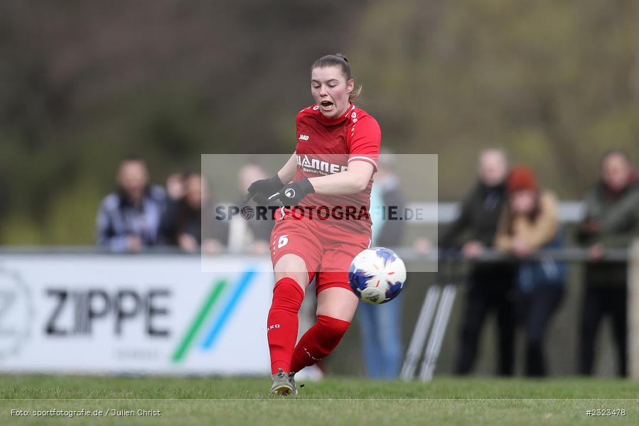 Peggy Sämann, Sportgelände, Wertheim, 10.04.2022, BFV, sport, action, April 2022, Saison 2021/2022, BFV-Landesliga Frauen, Fussball, TSG, FCW, TSG Hoffenheim 3, FC Wertheim-Eichel - Bild-ID: 2323478