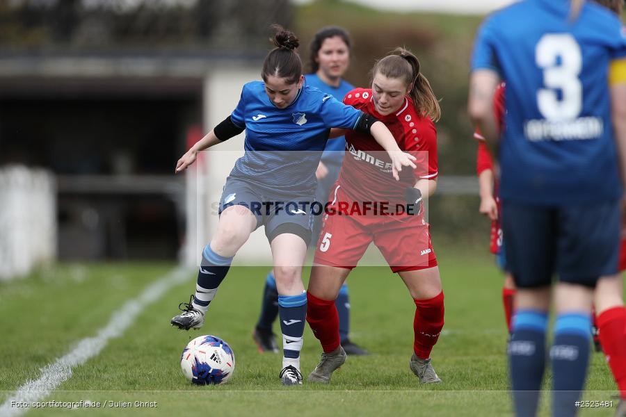 Raquel Barbosa da Cruz, Sportgelände, Wertheim, 10.04.2022, BFV, sport, action, April 2022, Saison 2021/2022, BFV-Landesliga Frauen, Fussball, TSG, FCW, TSG Hoffenheim 3, FC Wertheim-Eichel - Bild-ID: 2323481