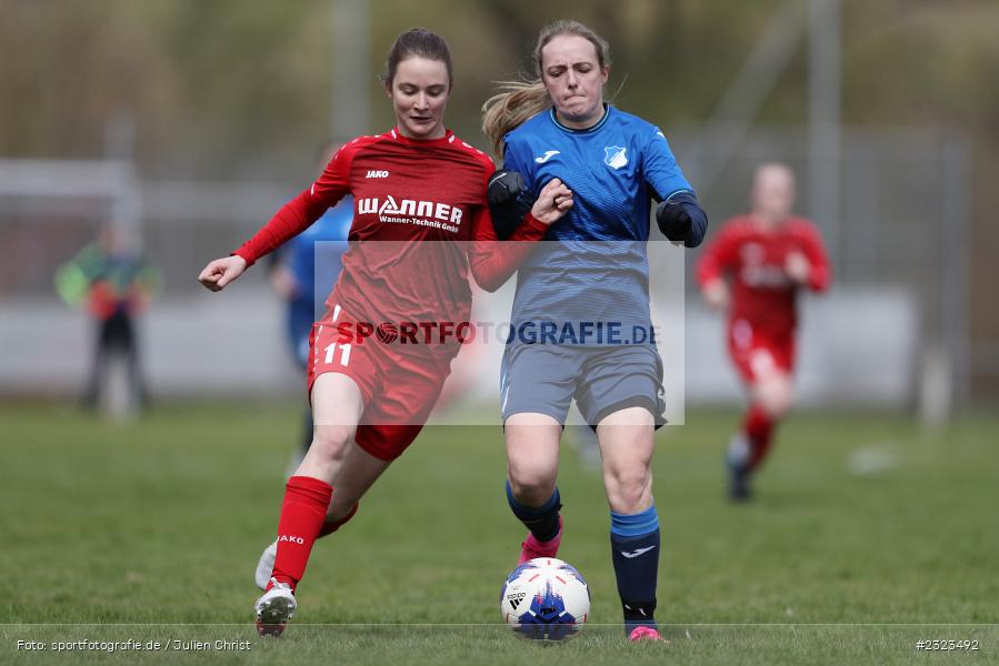 Michelle Fischer, Sportgelände, Wertheim, 10.04.2022, BFV, sport, action, April 2022, Saison 2021/2022, BFV-Landesliga Frauen, Fussball, TSG, FCW, TSG Hoffenheim 3, FC Wertheim-Eichel - Bild-ID: 2323492 Michelle Fischer, Sportgelände, Wertheim, 10.04.2022, BFV, sport, action, April 2022, Saison 2021/2022, BFV-Landesliga Frauen, Fussball, TSG, FCW, TSG Hoffenheim 3, FC Wertheim-Eichel - Bild-ID: 2323492