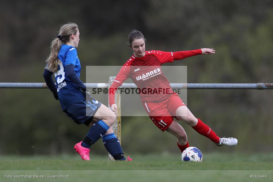 Lena Meister, Sportgelände, Wertheim, 10.04.2022, BFV, sport, action, April 2022, Saison 2021/2022, BFV-Landesliga Frauen, Fussball, TSG, FCW, TSG Hoffenheim 3, FC Wertheim-Eichel - Bild-ID: 2323493